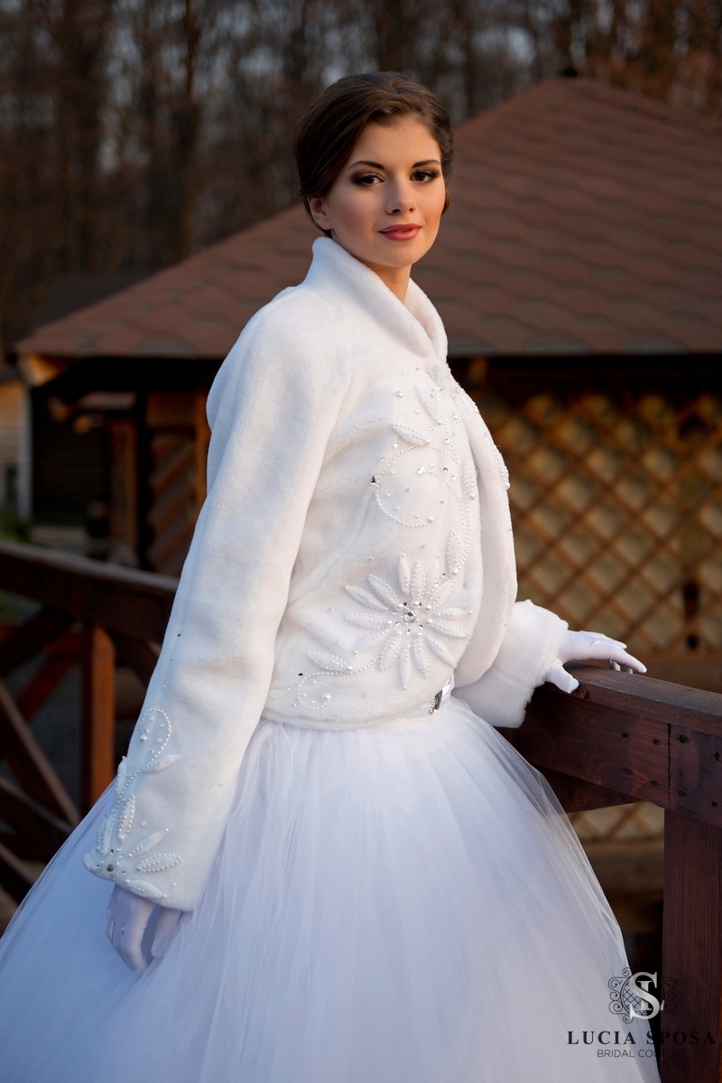 bridal faux fur coat EB-sh-10